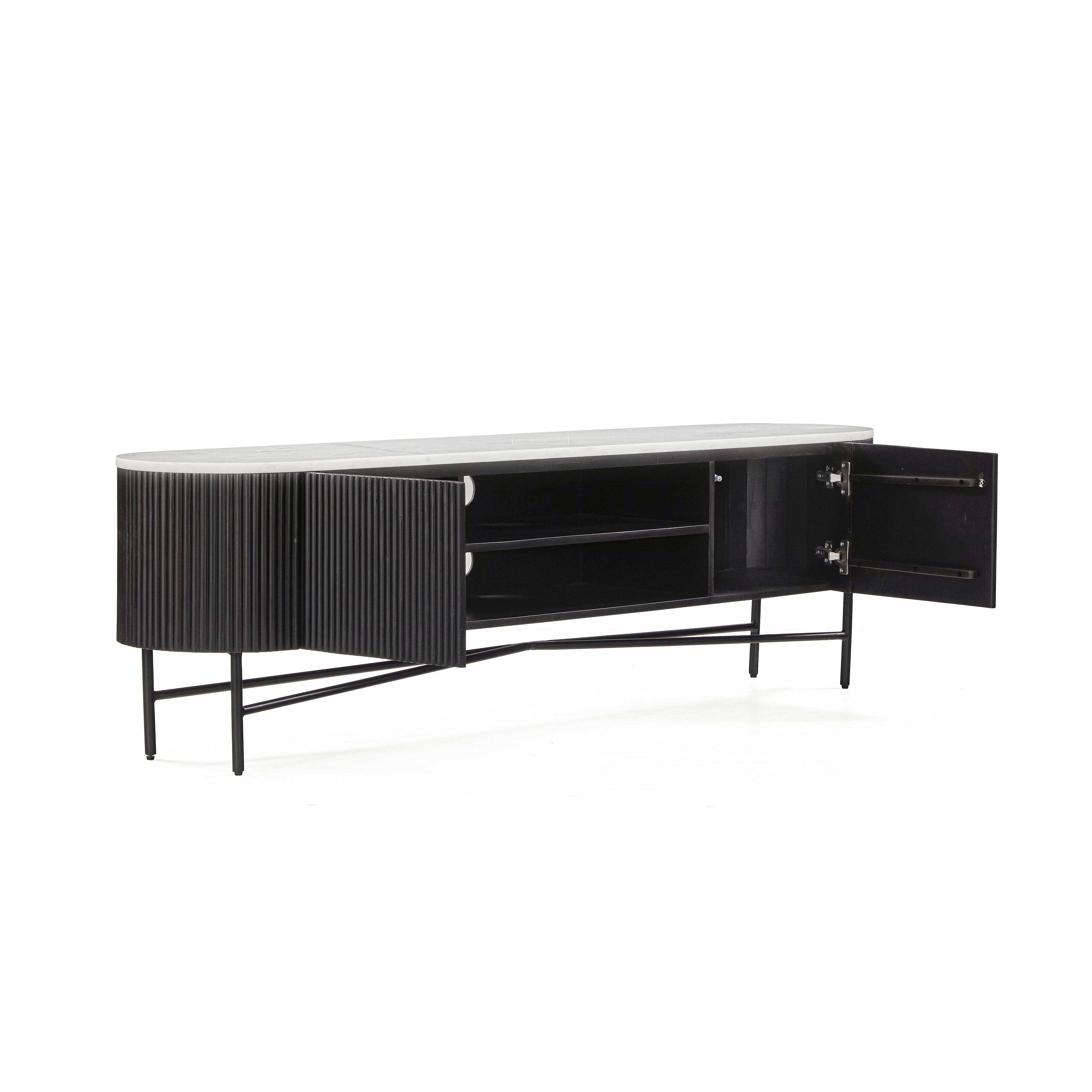 London Marble Top TV Unit